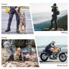 Men's Military Tactical Combat Boots Side Zipper Work Motorcycle Boots 8 inch