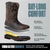 Cowboy Boots Men Western Square Steel Toe Botas Vaqueras